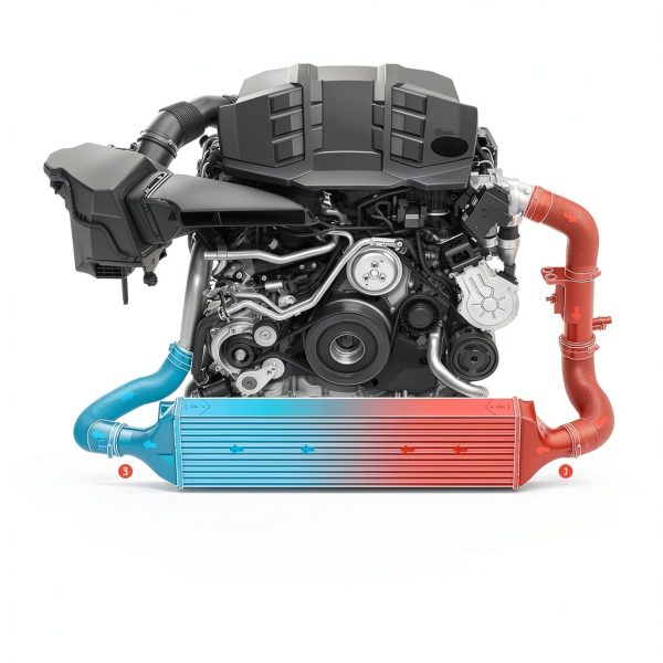 A-Premium Turbocharger Intercooler for Honda Civic-4