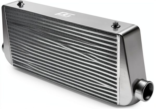 PowerGo Turbo Intercooler 4in Aluminum Black-0