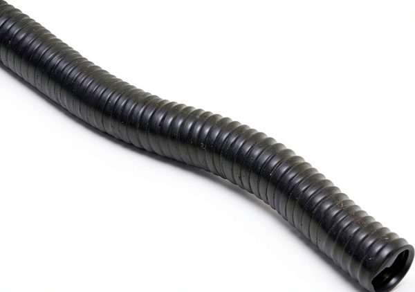 PE Flex (Ultra Flexible) Black - Blower Hose - 3" ID x 25ft Length Hose (Fully Stretched)-2