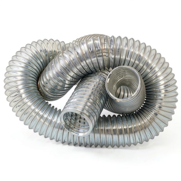 Rubber-Cal 01-W102-14 PVC Flexduct Light Duty Duct Hose, 14" ID x 12.5', Clear-1