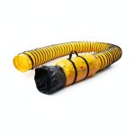 XPOWER 8 Inch Flexible Duct Hose for Exhaust Fans — 25' PVC Ducting Hose w/ -20 to 180 degrees F Temperature Range for Ventilation, Blower & Ductwork-0