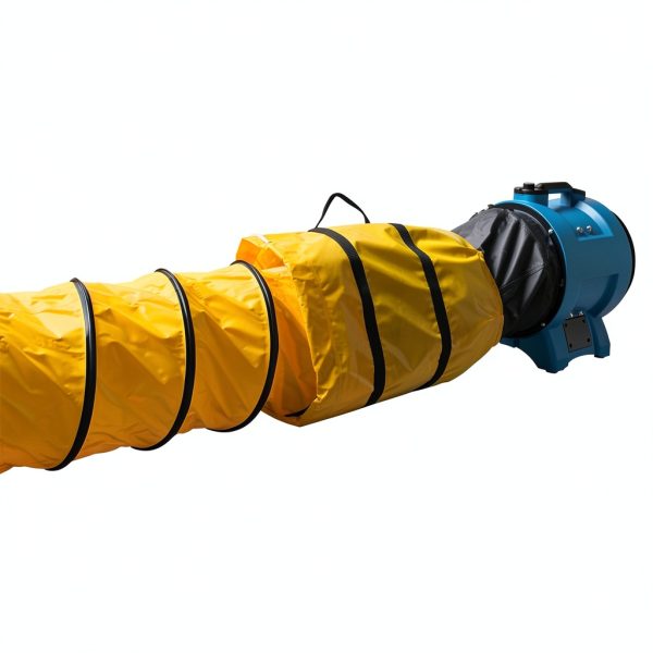 XPOWER 8 Inch Flexible Duct Hose for Exhaust Fans — 25' PVC Ducting Hose w/ -20 to 180 degrees F Temperature Range for Ventilation, Blower & Ductwork-1