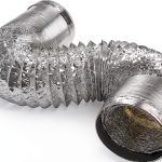 7 inch 5 Feet Flexible Aluminum Ducting Hose, Dryer Vent Hose for kitchen Cooking Exhaust, HVAC, Heating Cooling Ventilation Exhaust, Silver Color-0