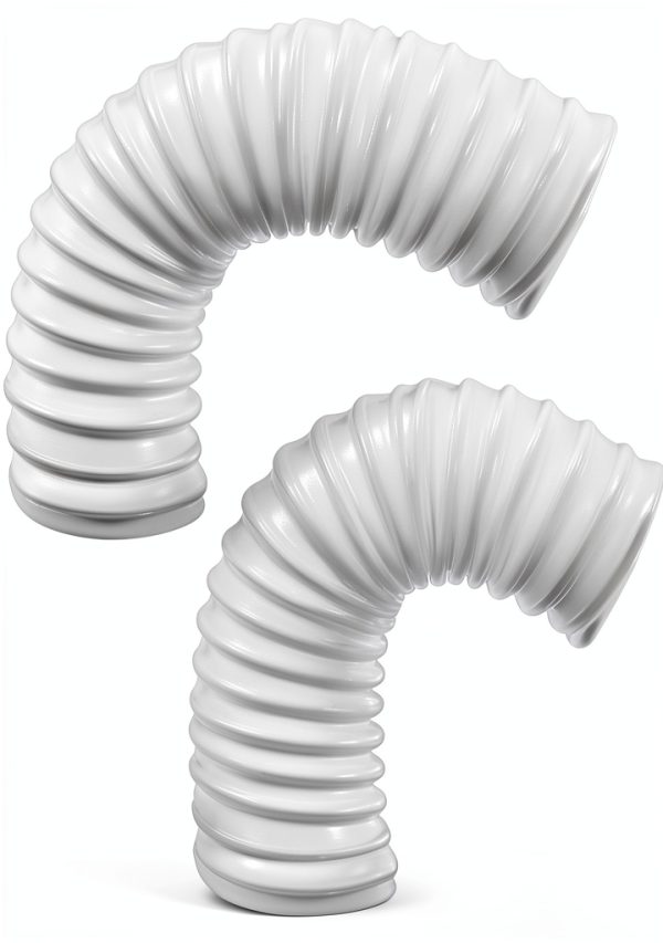 2 Pcs Lower Duct Hose,Compatible For Shark Rotator Vacuum Replacement Hose NV341,NV470,NV472,NV500,NV500CO,NV500GD,NV501,NV552,UV560-0