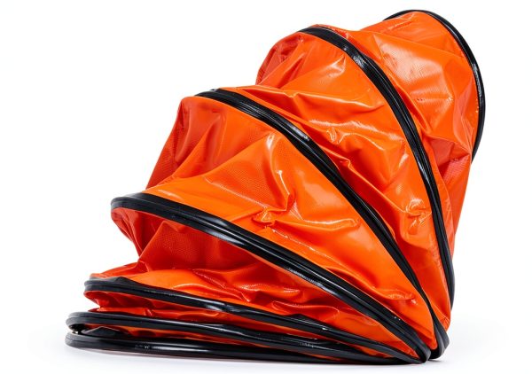 VEVOR 12inch PVC Flexible Duct Hose 32ft Orange Industrial Ventilation-4