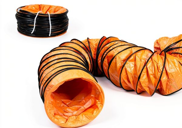 CADPXS 12" PVC Duct Hose for Shield HEPA 550 – 16.4 ft Semi‑Rigid-1